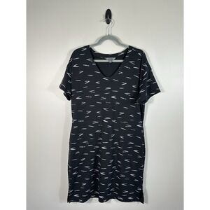 Title Nine Dress Womens Large Black Deep Pockets Sandpiper‎ Stretchy Comfort